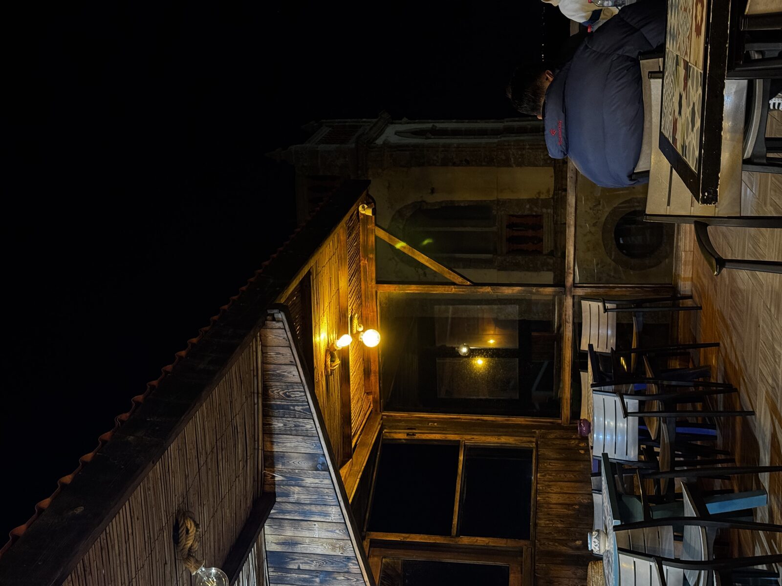 Restaurant at night